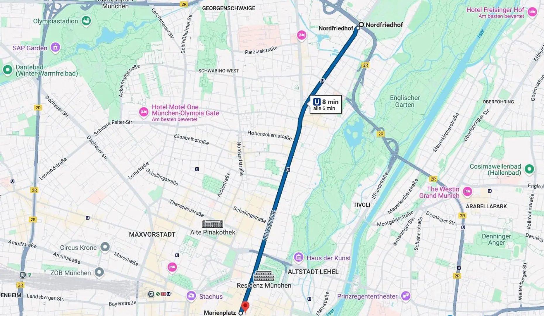 8 Min Per U-Bahn Zum Marienplatz - 120 Qm Schwabing - 3 Sz - 2 Baeder - 9 Personen Apartman München